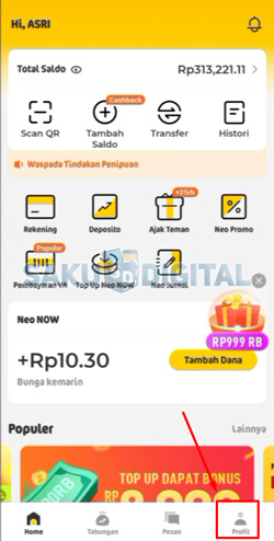 2 Login Akun NeoBank