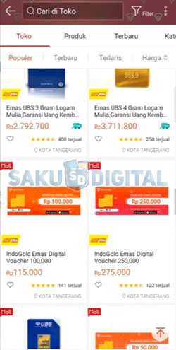 3 Pilih Produk Voucher Digital