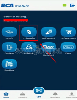 5 Klik Menu m Transfer