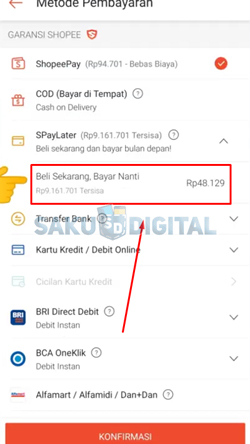 5 Pilih Shopee Paylater Lite