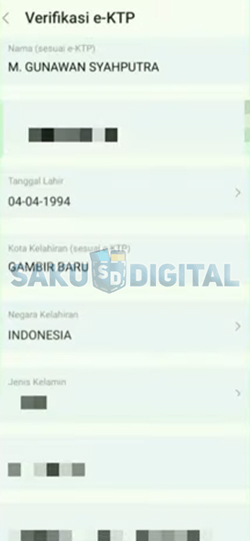 8 Isi Data Verifikasi KTP