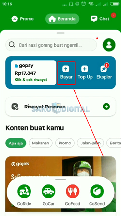 10 Klik Menu Bayar