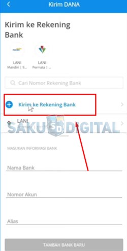 10 Klik Tambah Rekening Baru