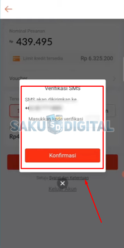 11 Input Kode Verifikasi