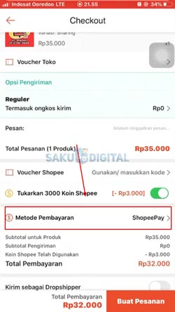 4 Pilih Metode Pembayaran