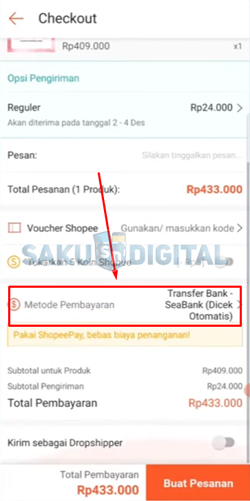 5 Klik Metode Pembayaran