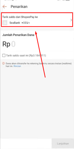 7 Pilih Rekening Bank