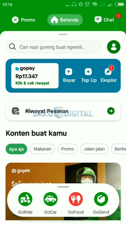 9 Buka Aplikasi Gojek