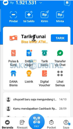 1 Buka Aplikasi DANA