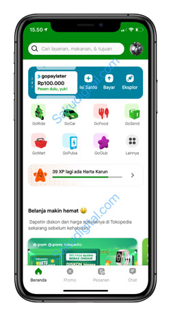 1 Buka Aplikasi Gojek 2