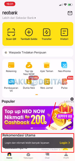 2 Login Akun NeoBank 1