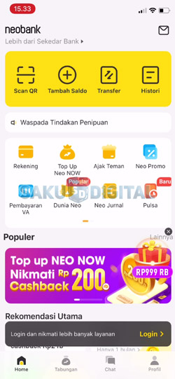 7 Buka Aplikasi NeoBank