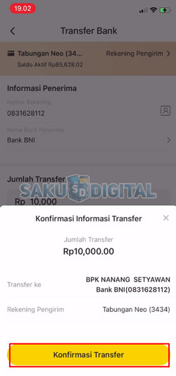 9 Konfirmasi Transfer 1