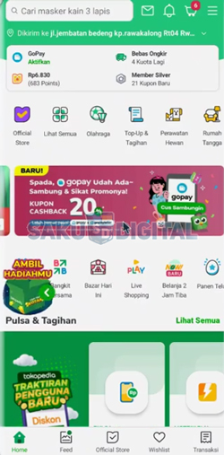 1 Buka Aplikasi Tokopedia