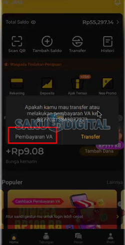 12 Klik Pembayaran VA