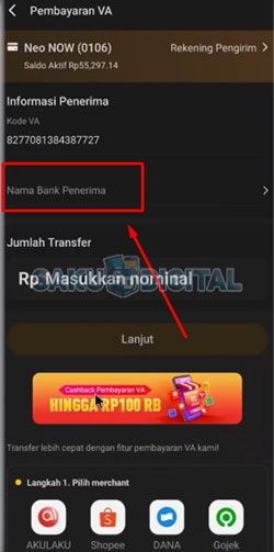 14 Pilih Nama Bank