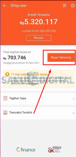 4 Klik Bayar Sekarang