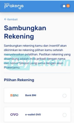 3 Sambungkan Rekening Bank