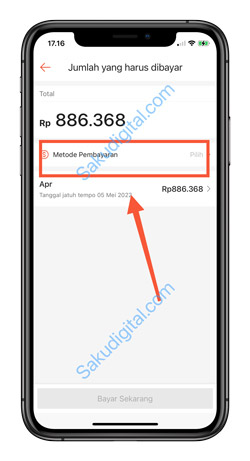 7 Pilih Metode Pembayaran