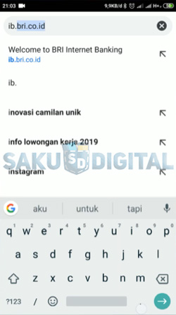 1 Buka Situs Internet Banking BRI