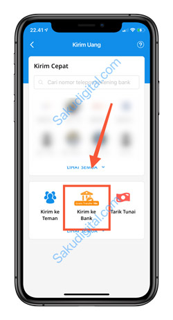 3 Klik Kirim Ke Bank