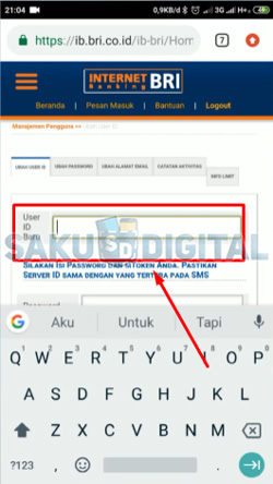 6 Buat Username BRImo Baru