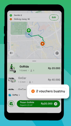 1 Buka Aplikasi Gojek