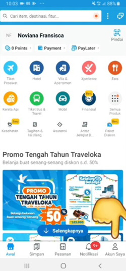 Pilih Menu Akun Saya