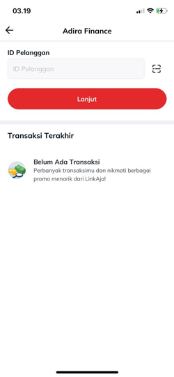 Masukkan ID Pelanggan