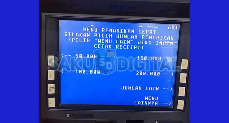 4. Pilih Jumlah Penarikan