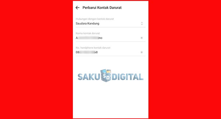 Selesai Melihat Kontak Darurat di Akulaku