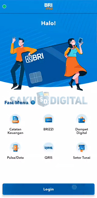 1. Buka & Login Akun BRImo