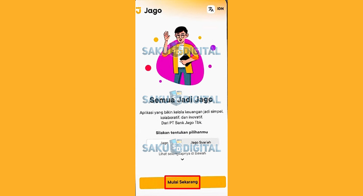 1. Pilih Mulai Sekarang Untuk Cara Daftar Bank Jago