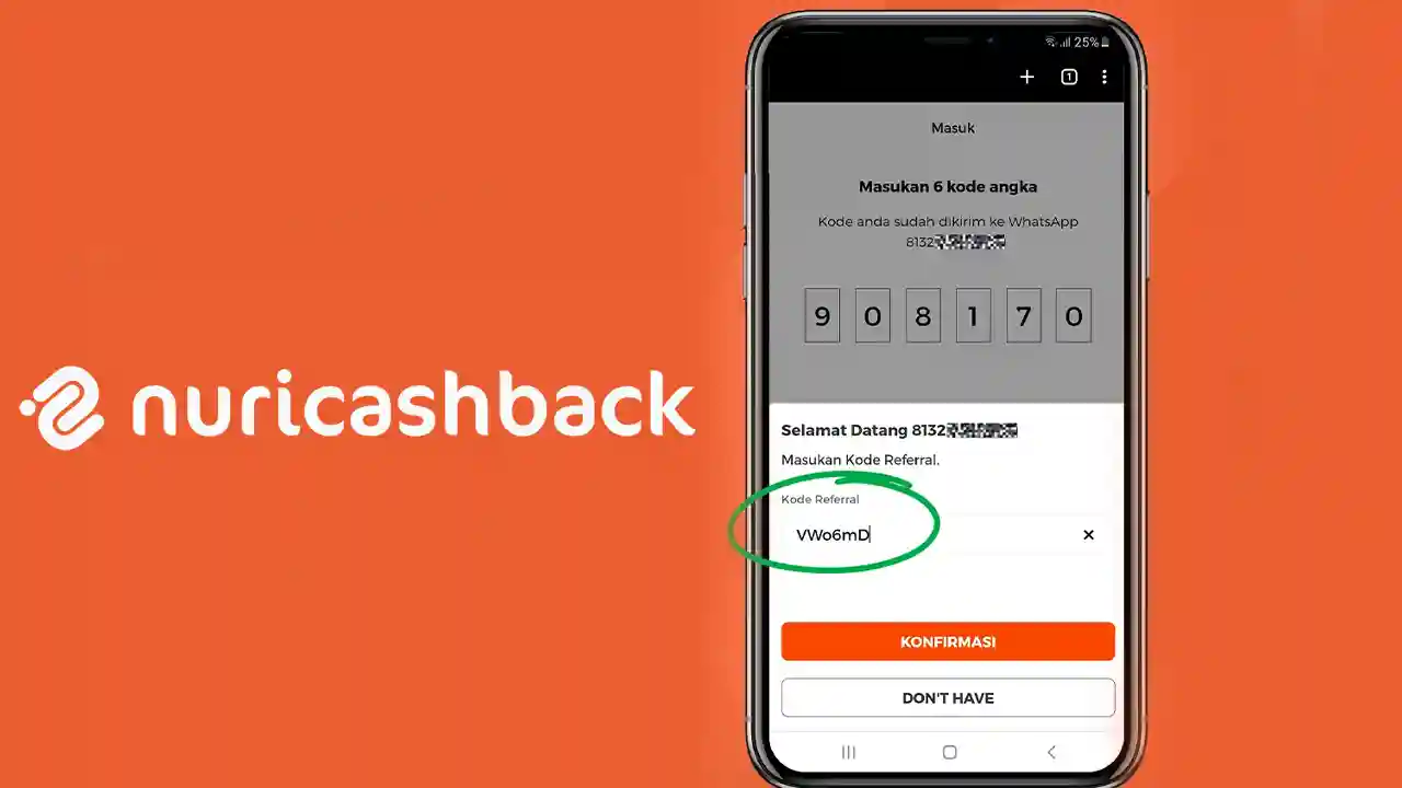 Kode Referral Nuri Cashback